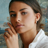 Love In Verona Gold & Diamond Earrings - 4.50mm - Dracakis Jewellers